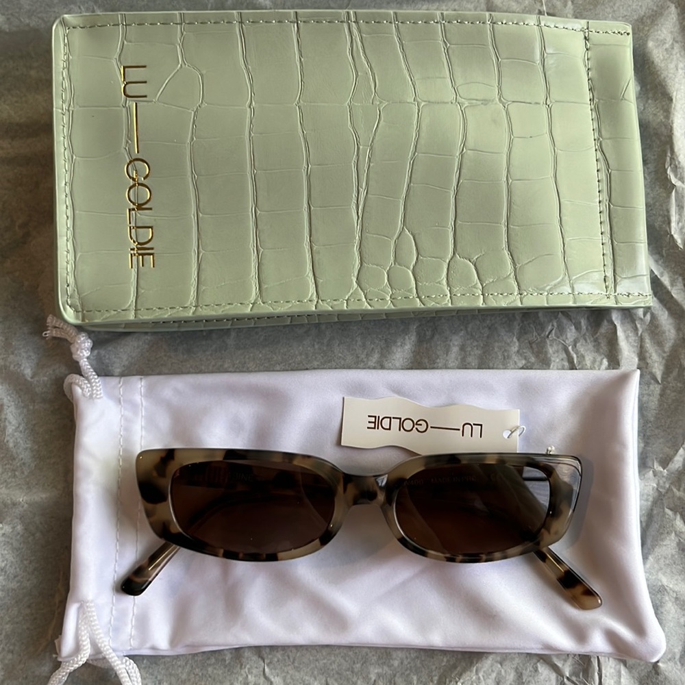 Lu Goldie Sabine Tortoise Sunglasses